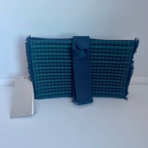 Rothy’s • NWT• Navy Blue Tassel Clutch • Navy Blue